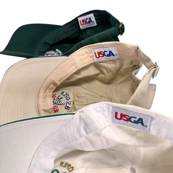 US Open Golf Hat Lot of 3 2017 Erin Hills 2018 Shinnecock 2006 Winged Foot Strap - Picture 12 of 13